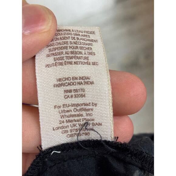 Free People Women’s Small Black Purple Vacay Vibin’ Embroidered Shoulder Top - Picture 8 of 8